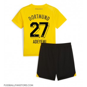 Borussia Dortmund Karim Adeyemi #27 Replik Heimtrikot Kinder 2023-24 Kurzarm (+ Kurze Hosen)